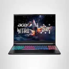 Acer - Refurbished Excellent - Nitro V 16S AI Gaming Laptop 16" WUXGA 180Hz AMD Ryzen 7 16GB RAM 512GB SSD NVIDIA RTX 5060 Windows 11