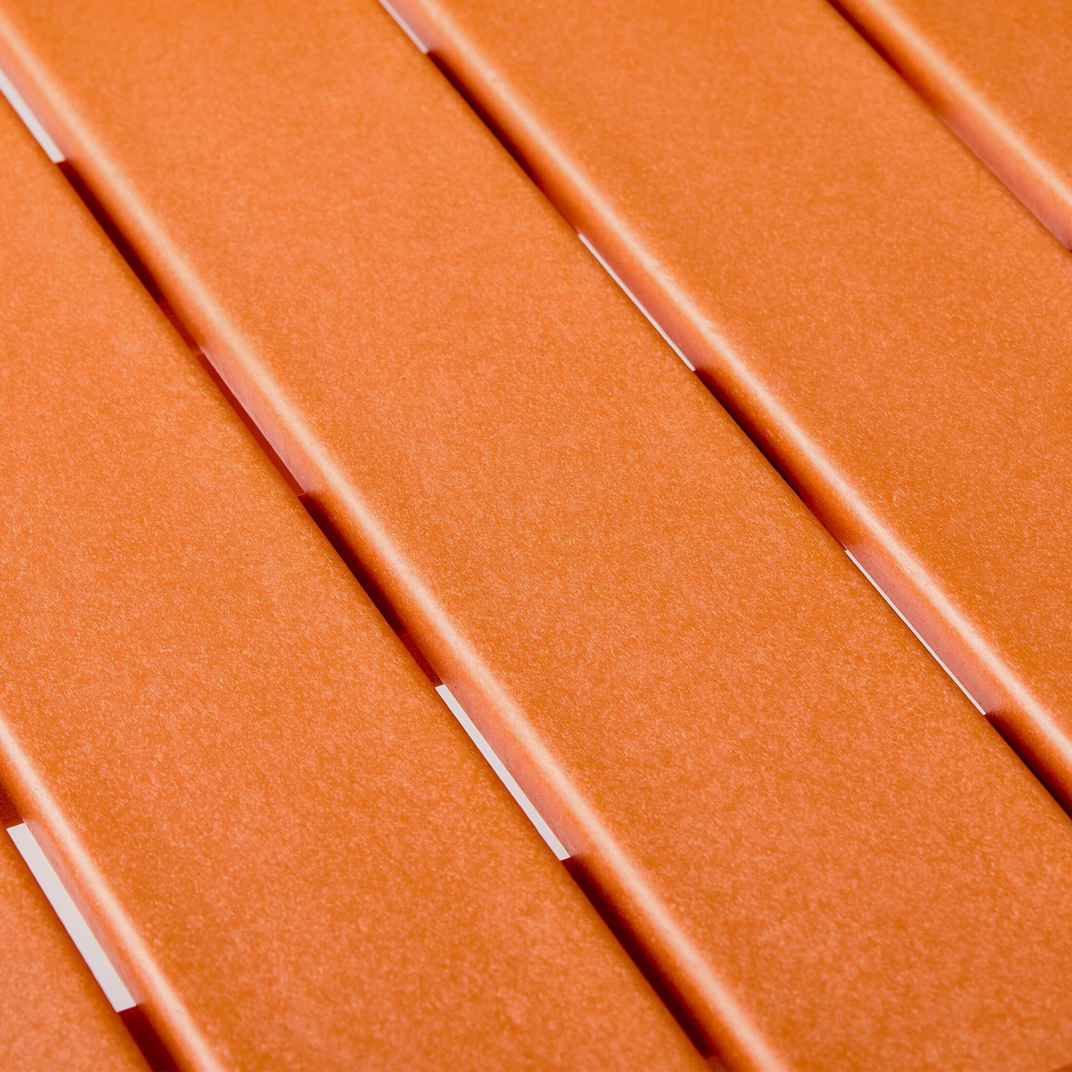 Alt View 4. WestinTrends - WestinTrends Dylan Adirondack Round Outdoor Side Table - Orange.