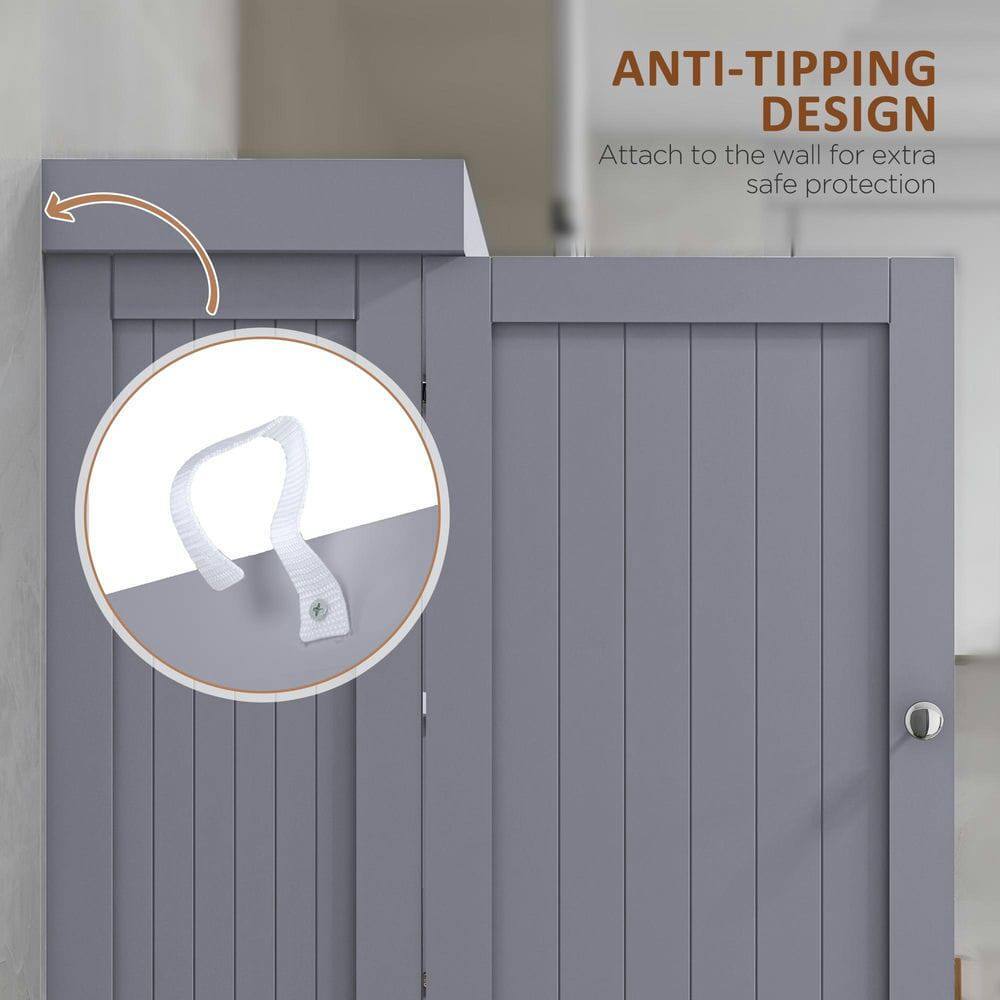 ANTI-TIPPING DESIGN  
Attach to the wall for extra safe protection
