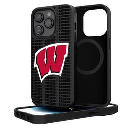 Keyscaper - NCAA - Wisconsin Badgers Primary Logo iPhone Magnetic Bump Case - 13 - Black
