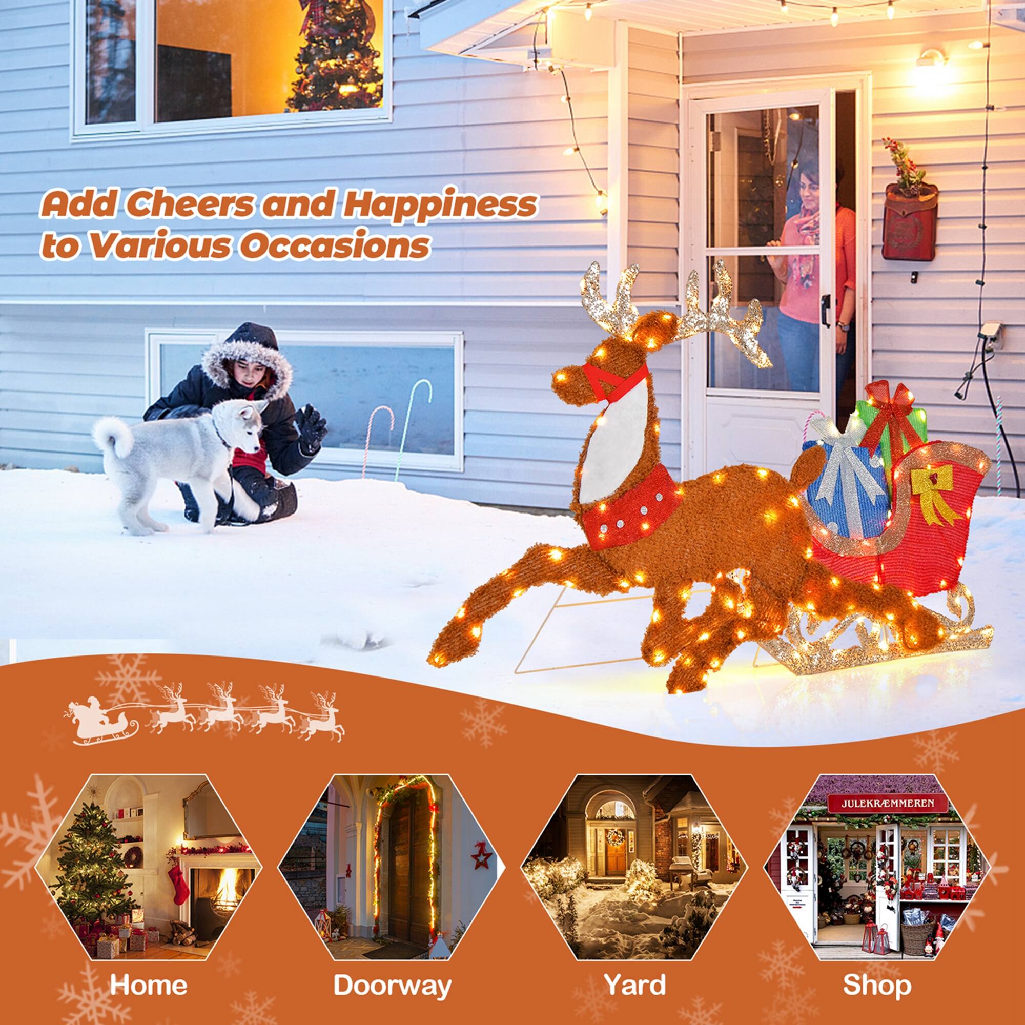 Add Cheers and Happiness to Various Occasions Home Doorway Yard Shop