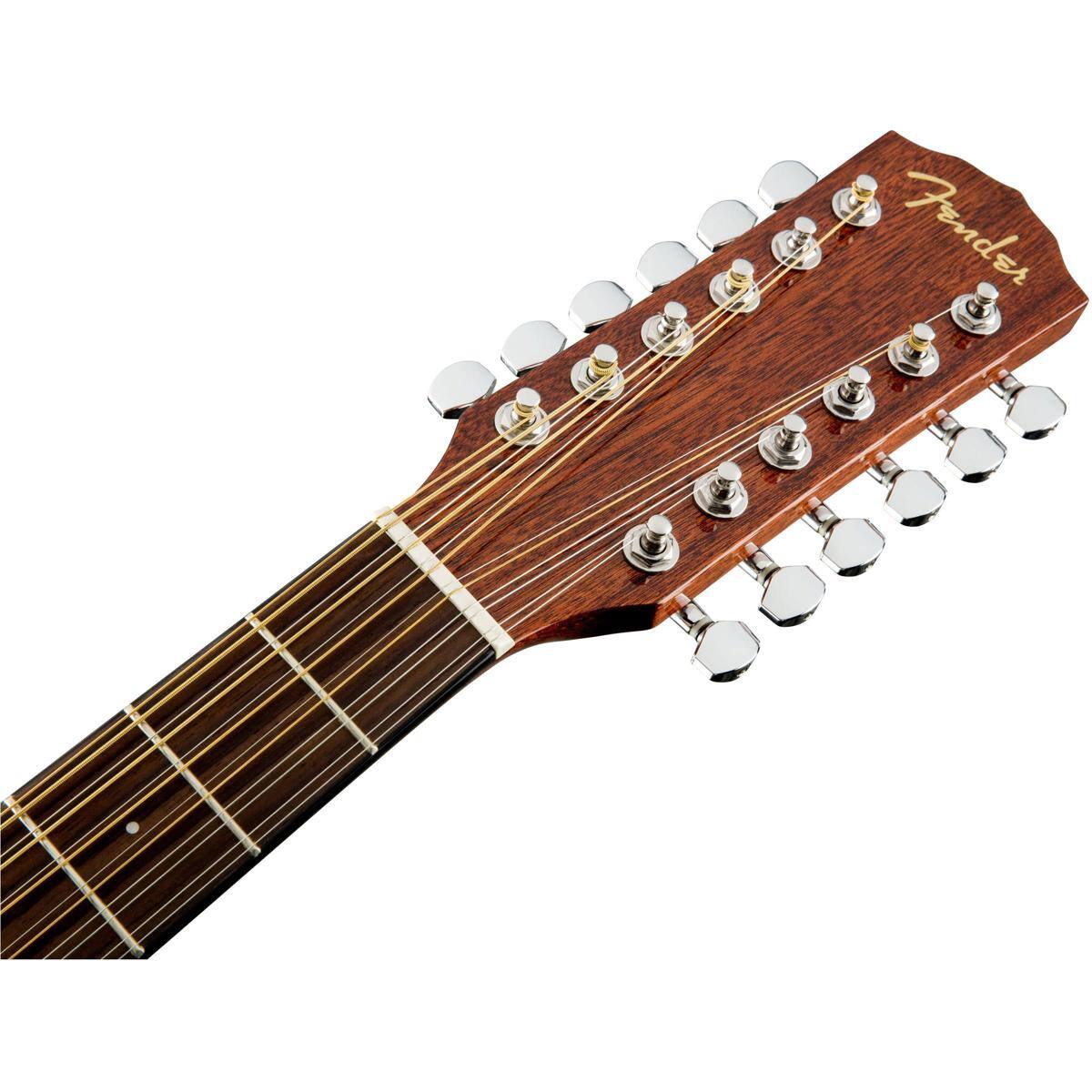 Alt View 2. Fender - Fender CD-60SCE Dreadnought 12 String Acoustic Electric Guitar, Walnut Fingerboard, Natural.