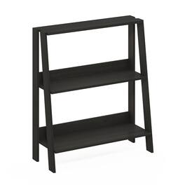 Furinno - Ladder Bookcase Display Shelf, 3-Tier, Espresso - Espresso