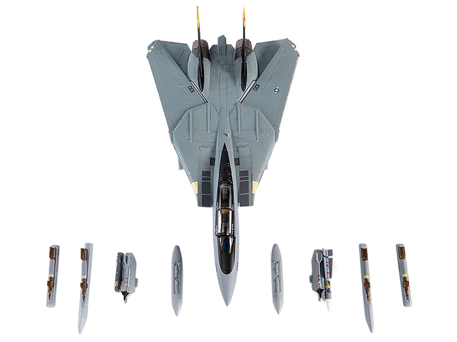 Angle. JC Wings - Grumman F-14D Tomcat VF-31 Tomcatters USS Theodore Roosevelt Last Flight 2006 US Navy 1/144 - Grey.