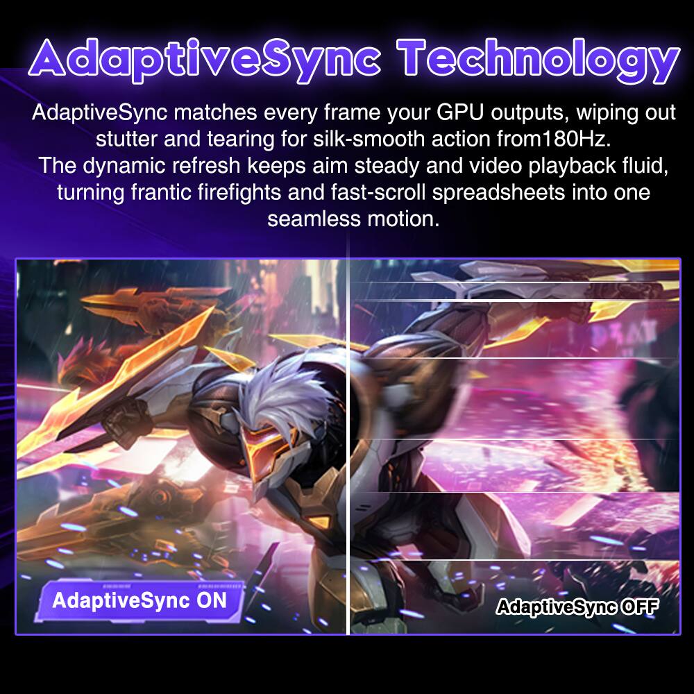 Alt View 2. Viewedge - Viewedge 24 Inch Gaming Monitor FHD 240hz, VA 1ms 1080p 110% sRGB, HDMI & DP Port, Support Wall Mount - Black.