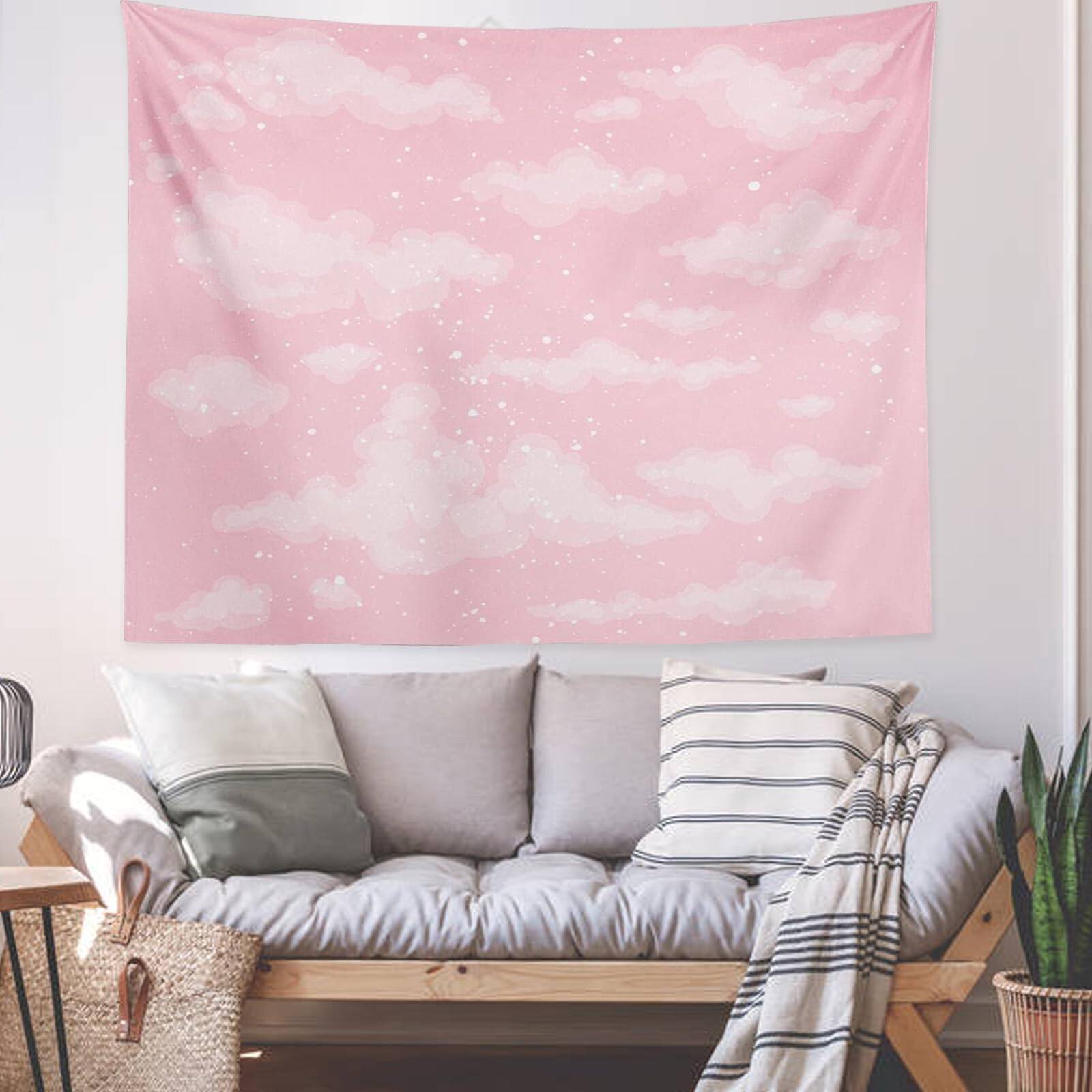 Alt View 5. Dapper Styles - Cloud Tapestry For Bedroom Decor Aesthetic Home Decorations Backdrop Cute Heaven Sky Tapestries Wall Hanging - Default.
