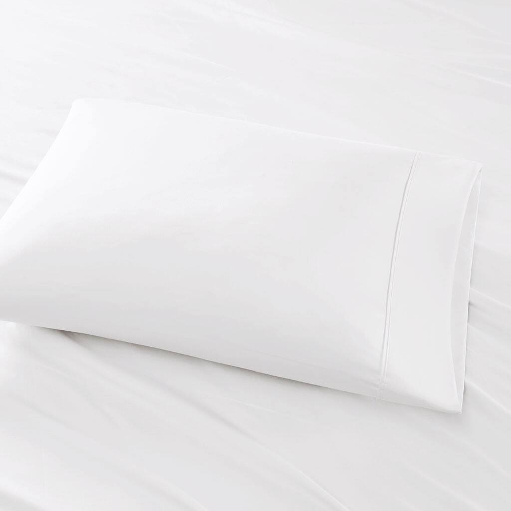 Alt View 3. Gracie Mills - Gracie Mills Elodie 800 Thread Count Sateen Sheet Set - White.