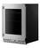 Alt View 6. KitchenAid - 5.2 Cu. Ft. Undercounter Refrigerator with Glass Door and Shelves with Metallic Accents - PrintShield Stainless Finish.