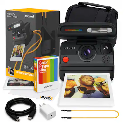 Polaroid Flip Instant Camera polaroid Color i-Type Film +8 Instant Photos Instant Camera polaroid polaroid O 1 HYPERFOCAL I 94 DONEN 4018PGOUS PRO