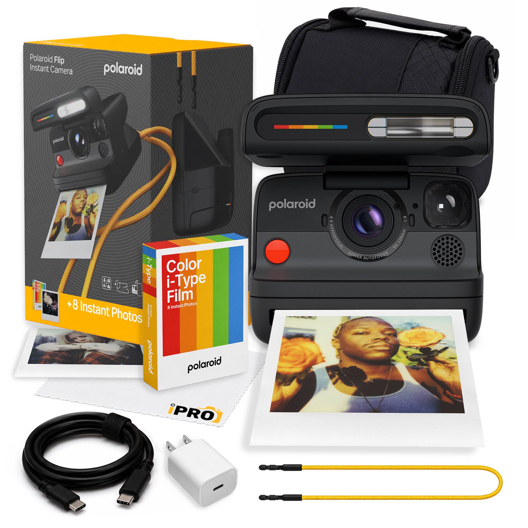 Polaroid Flip Instant Camera polaroid Color i-Type Film +8 Instant Photos Instant Camera polaroid polaroid O 1 HYPERFOCAL I 94 DONEN 4018PGOUS PRO
