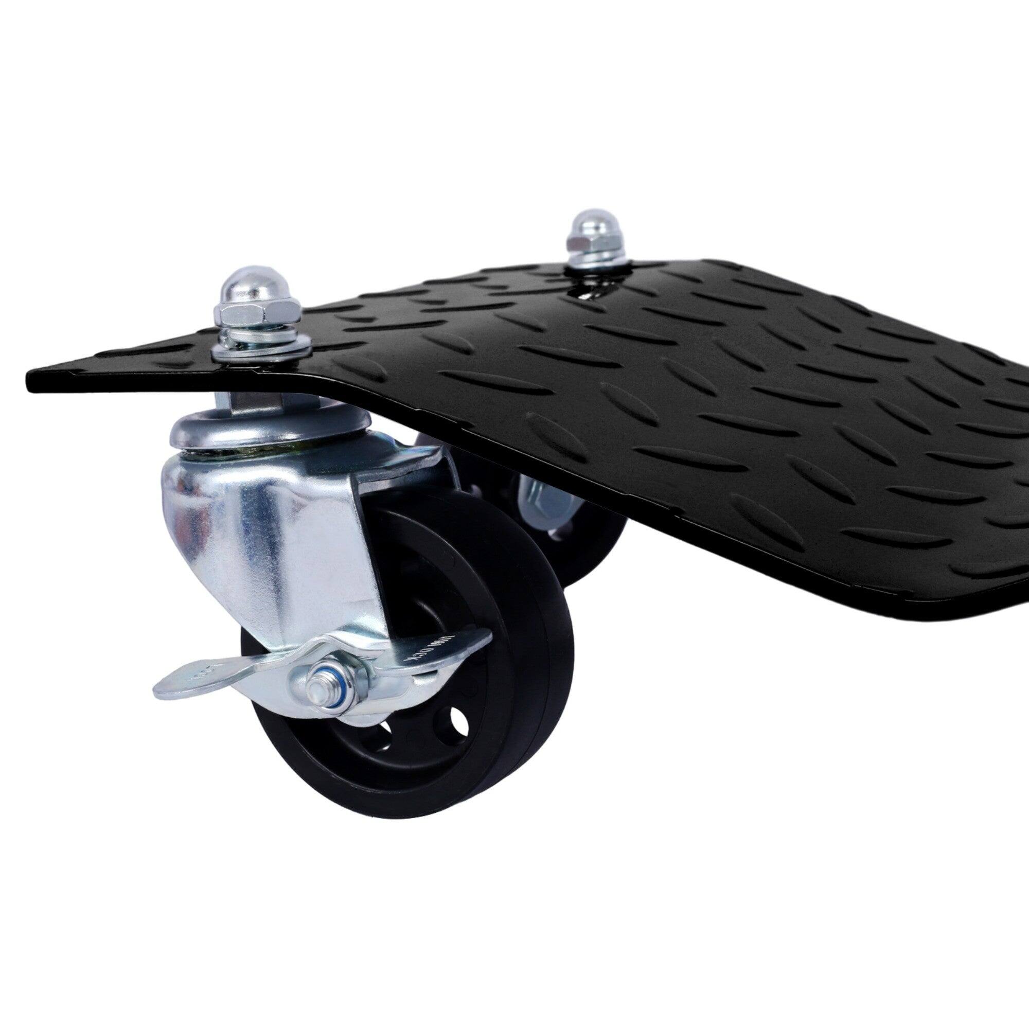 Alt View 2. Boyel Living - 4Pack 6000lb Capacity Heavy Duty Wheel Dolly Black with Brakes Anti Slip Tire Mover - Black.