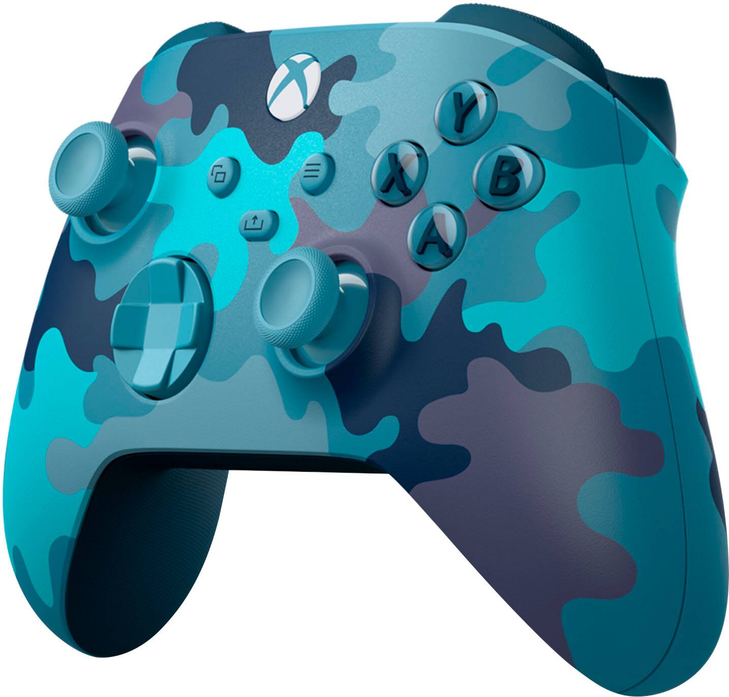 Left. Microsoft - Xbox Wireless Controller for Series X, Series S, Windows with MightySkins Custom Skin Code - Mineral Camo - Mineral Camo.