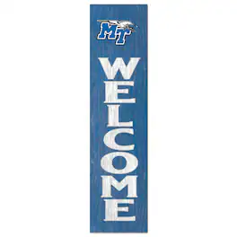 Jardine - MTSU Blue Raiders 12'' x 48'' Welcome Outdoor Leaner - Royal