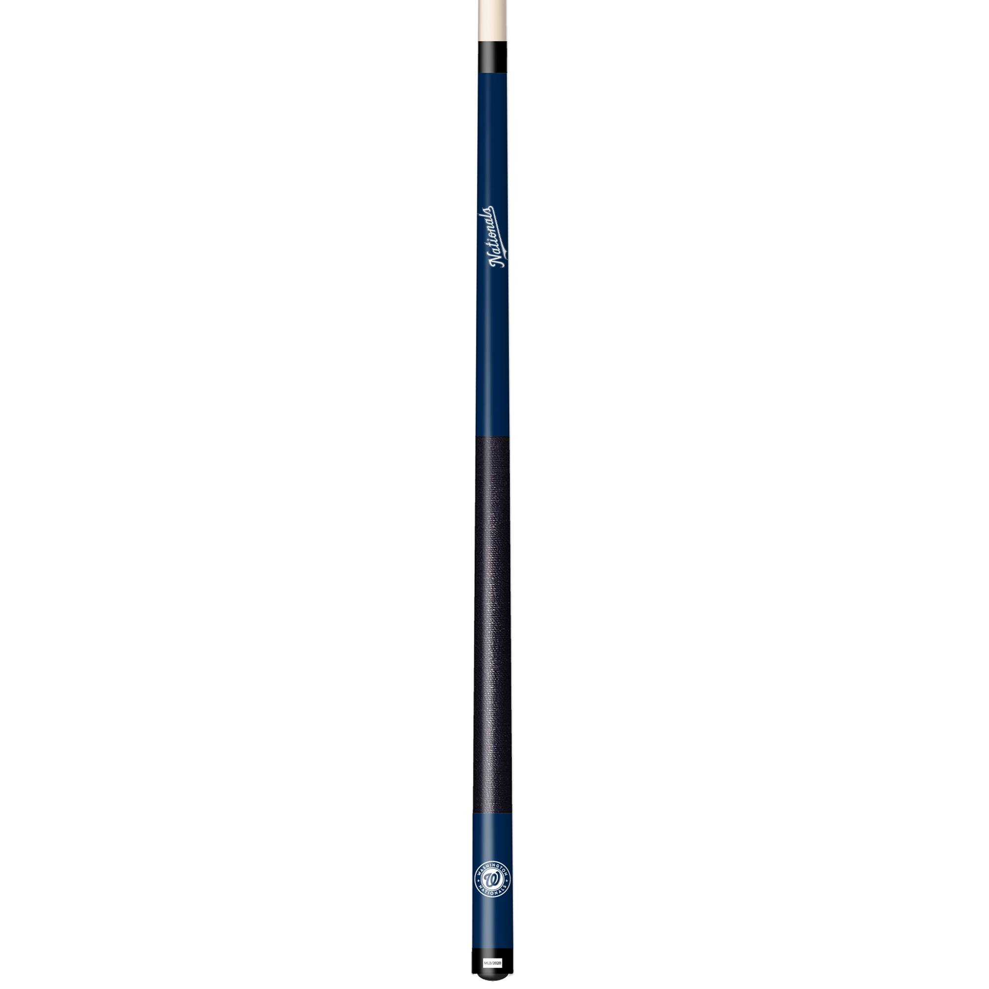 Front. Imperial - Washington Nationals Team Color Laser-Etched Cue Stick - Navy.