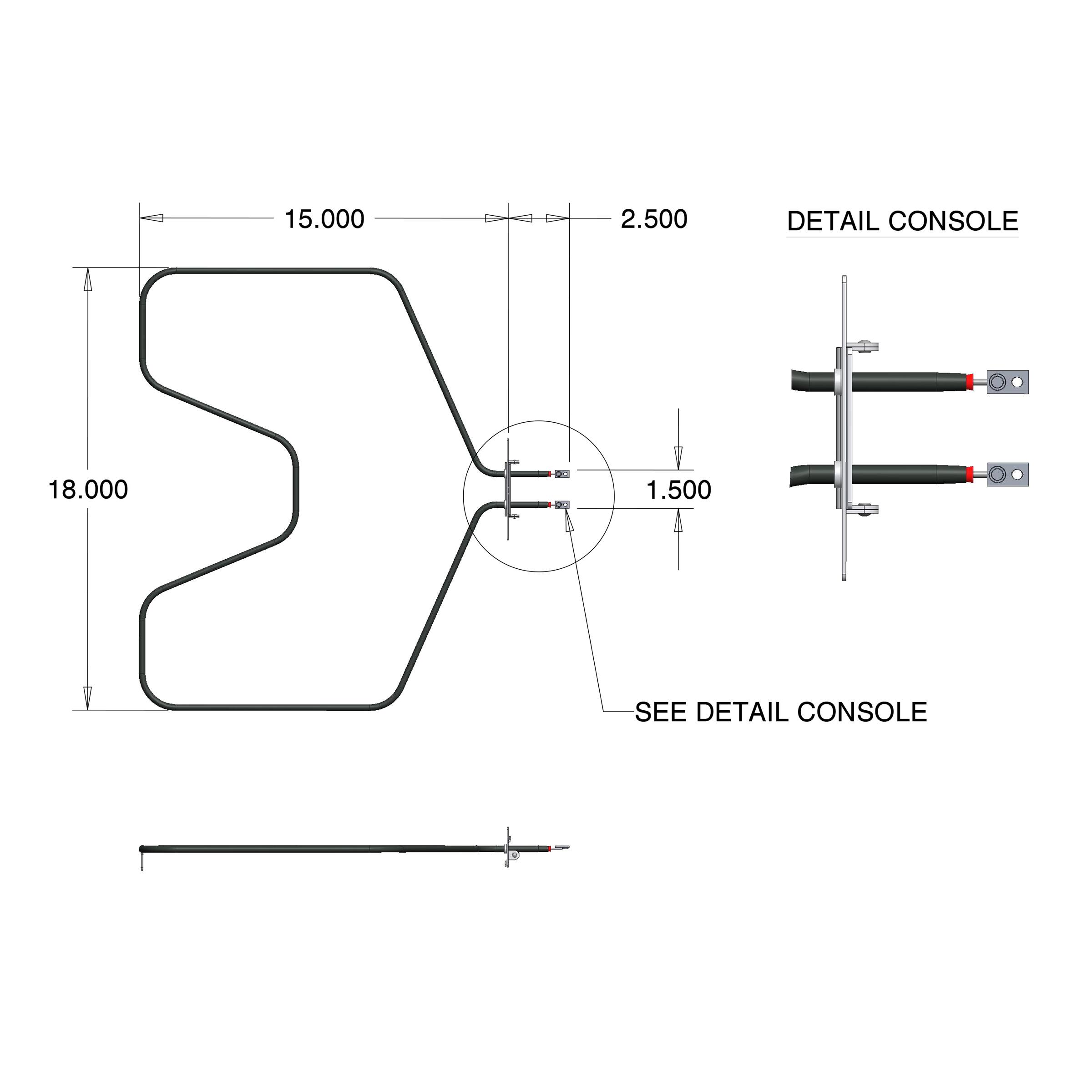 15.000 t  
2.500 DETAIL CONSOLE  
18.000 d  
0 1.500 P SEE DETAIL CONSOLE