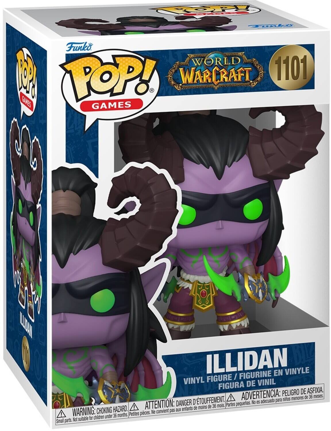 POP MART Warcraft（ウォークラフト）イリダン（箱あり） Funko POP! Games: World of Warcraft Illidan (Styles May Vary