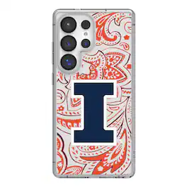 Keyscaper - NCAA - Illinois Fighting Illini Paisley Galaxy Clear Case - S24 - Multicolor