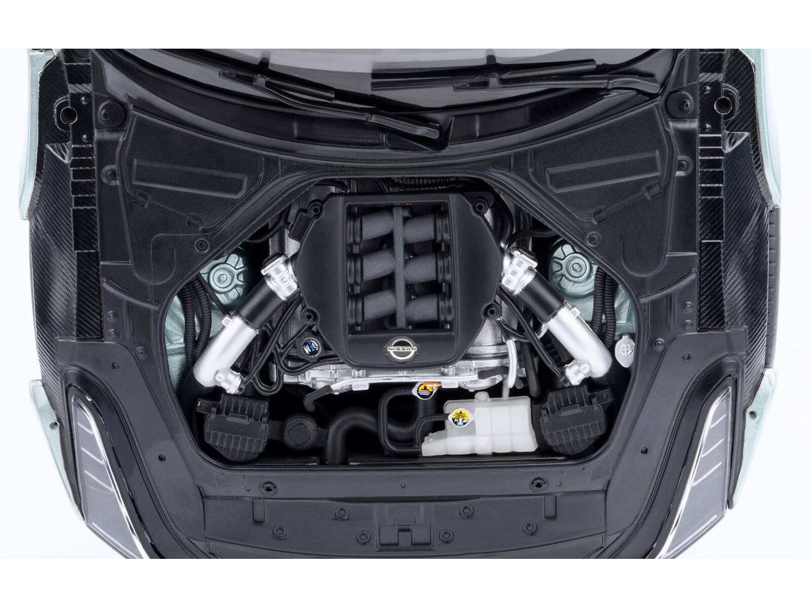 Left. Autoart - Nissan GT-R50 By ItalDesign Green Metallic and Black 1/18 Model Car by Autoart - Green Metallic and Black.