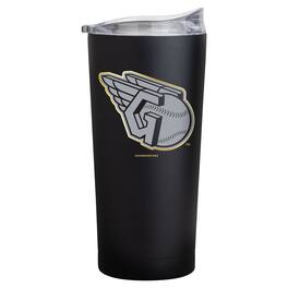 Logo Brands - Cleveland Guardians Black Foil 20oz. Powder Coat Tumbler - Multicolor