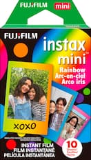 FUJIFILM mini instax TM Rainbow Arc-en-ciel Arco iris XXO SIMULATED IMAGES/IMAGES SIMULES/ IMAGENES SIMULADAS INSTANT FILM 10 FILM INSTANTANEA Sheets/ Feuilles/ PELCULA INSTANTANEA Hojas