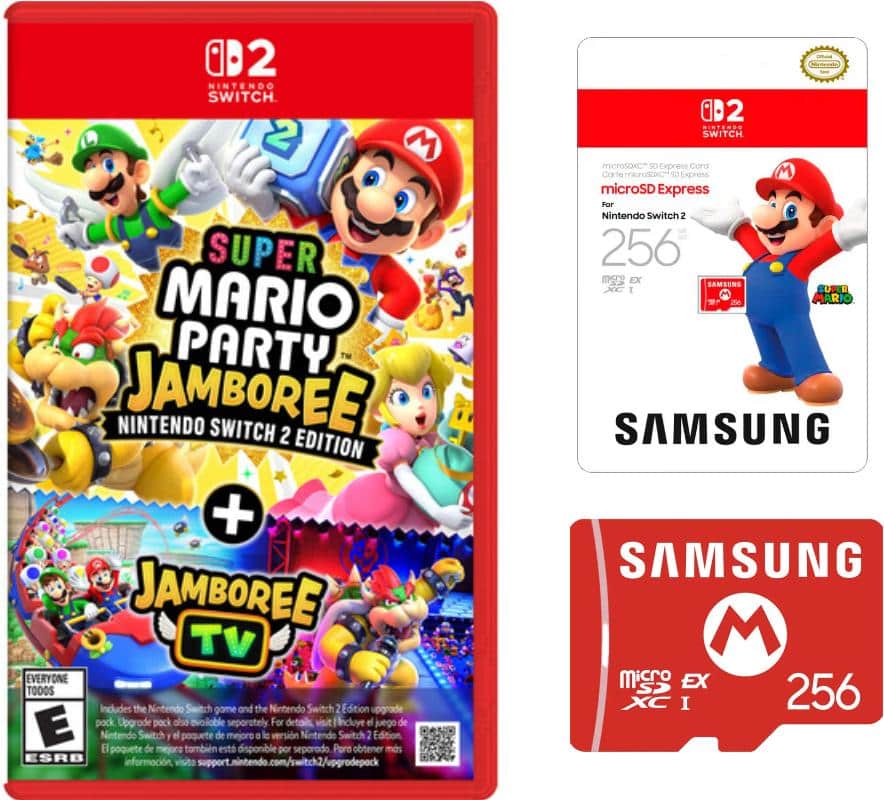 Super Mario Party Jamboree - Nintendo Switch™ 2 Ed- Samsung microSD 256GB - Android
