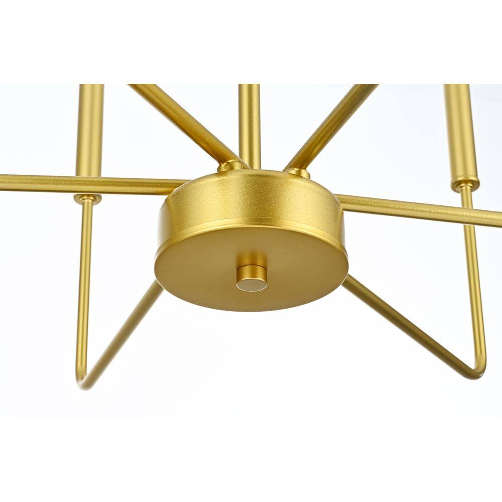 Alt View 4. Living District - Willa 26 inch Pendant Light in Brass - Brass.