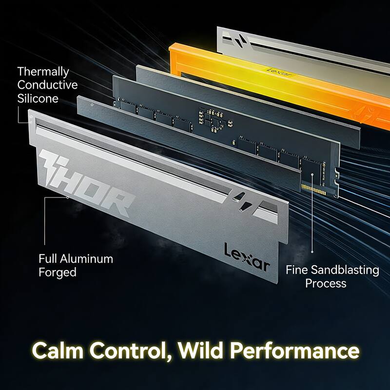 Thermally Conductive Silicone  
Full Aluminum Forged  
Fine Sandblasting Process  
Calm Control, Wild Performance