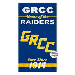 Jardine - Grand Rapids Raiders 11'' x 20'' Home Of The Sign - Navy