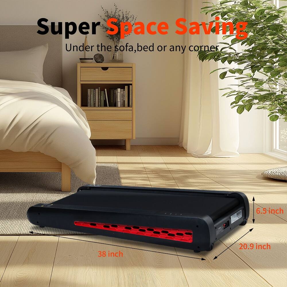 Super Space Saving  
Under the sofa, bed or any corner  
B 6.5 inch 38 inch 20.9 inch