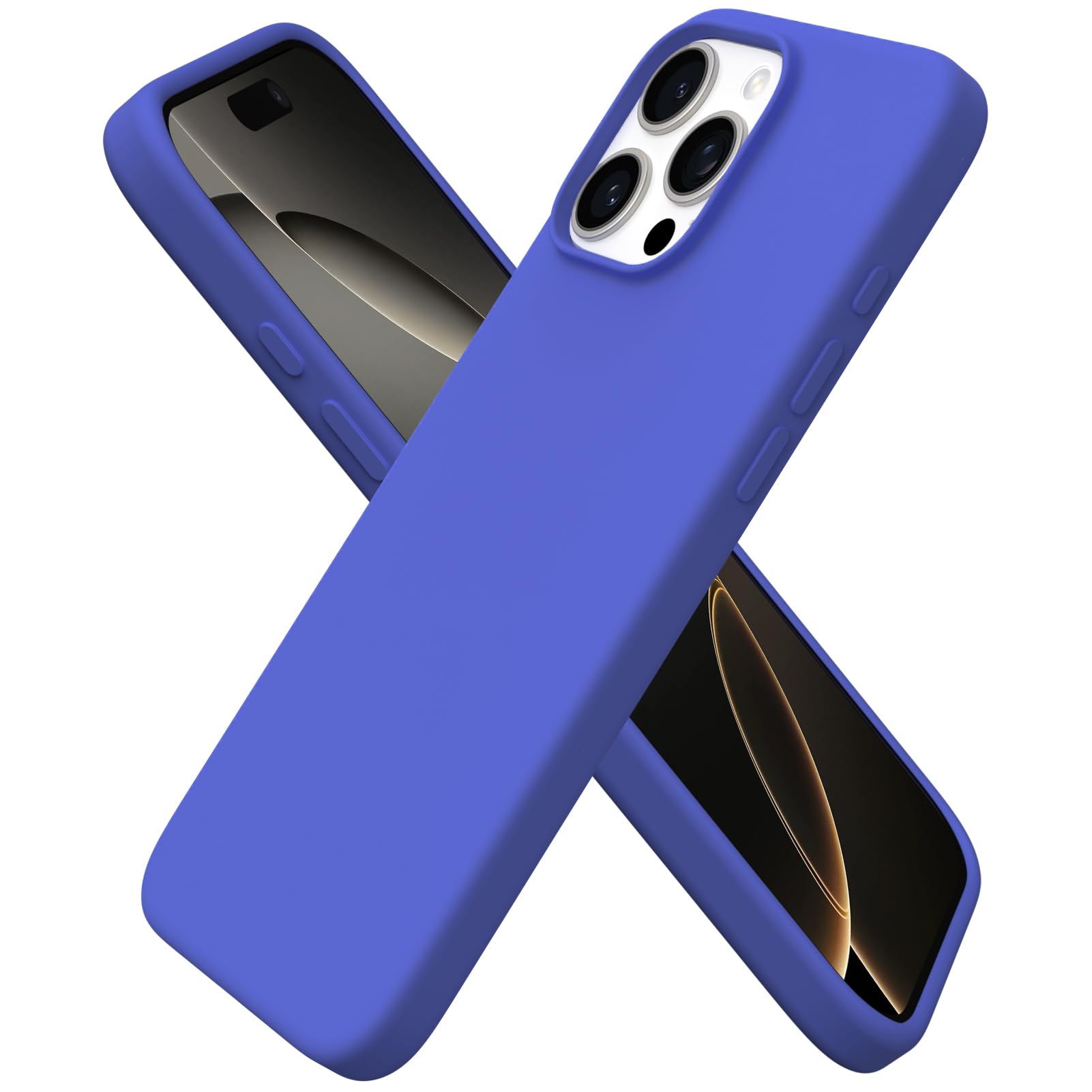 Ornarto - Designed for iPhone 16 Pro Max Case 6.9", Liquid Silicone Full Covered Protective Case - Ultramarine