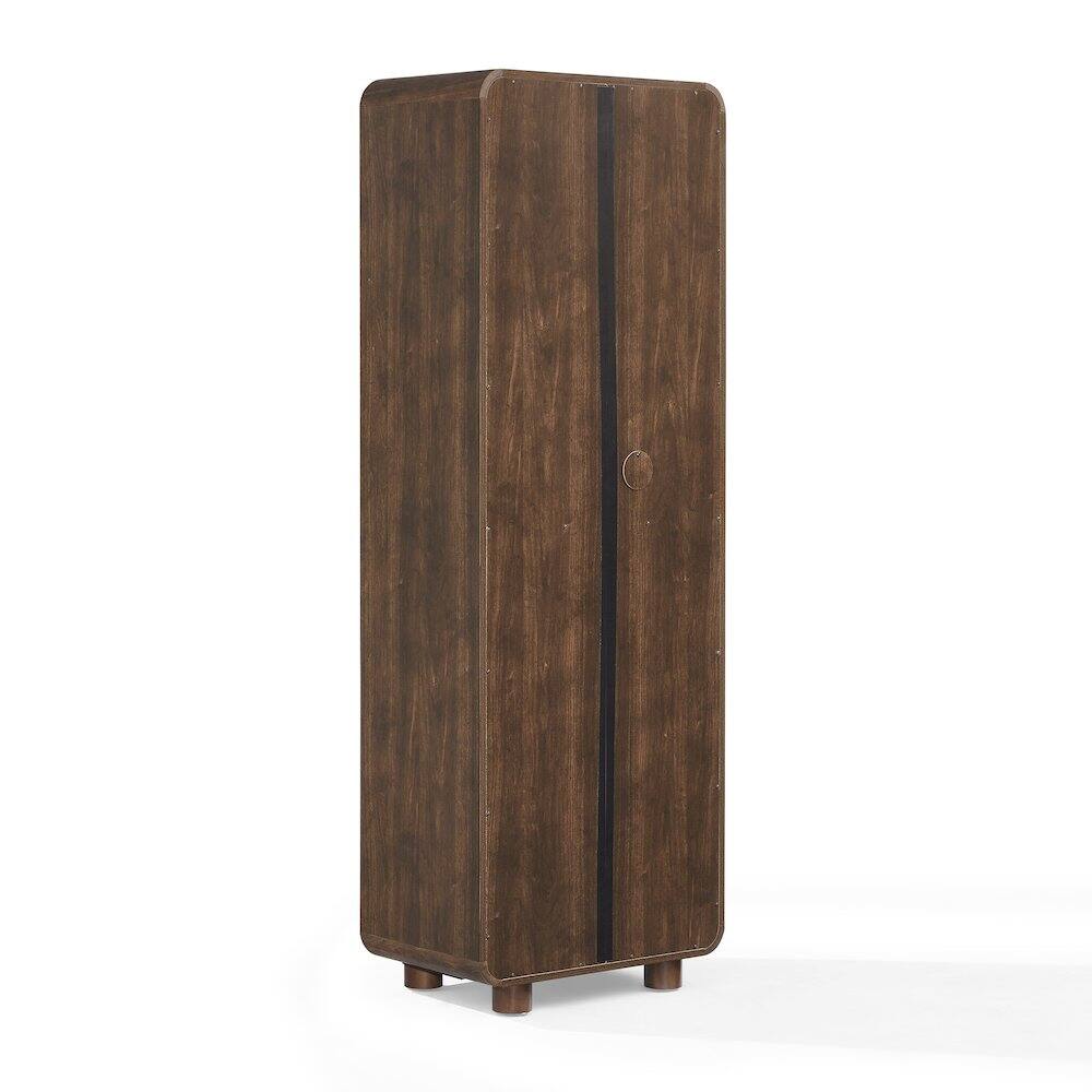 Left. Crosley Furniture - Millie Pantry - Brown.