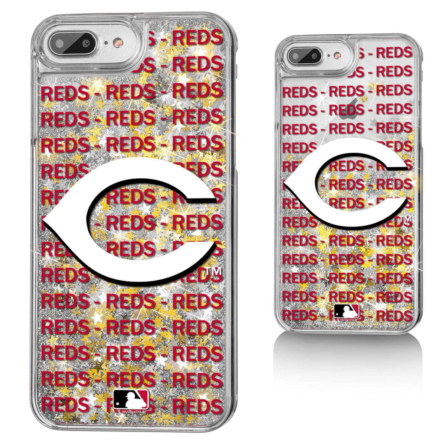 Keyscaper - MLB - Cincinnati Reds iPhone Text Backdrop Design Case - 14 Pro - Multicolor