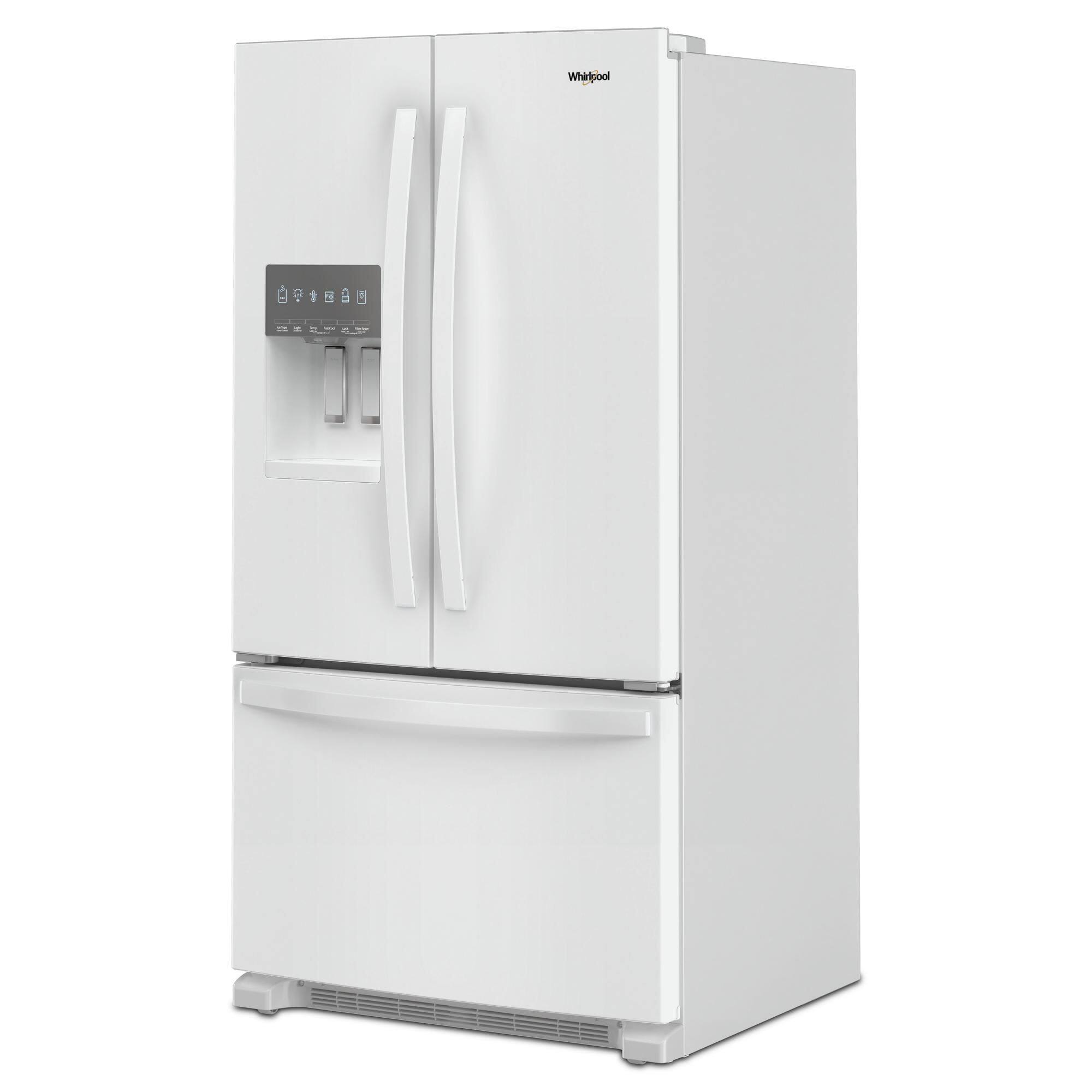 Alt View 4. Whirlpool - 24.7 Cu. Ft. French Door Refrigerator with Elevated Deli Drawer - White.