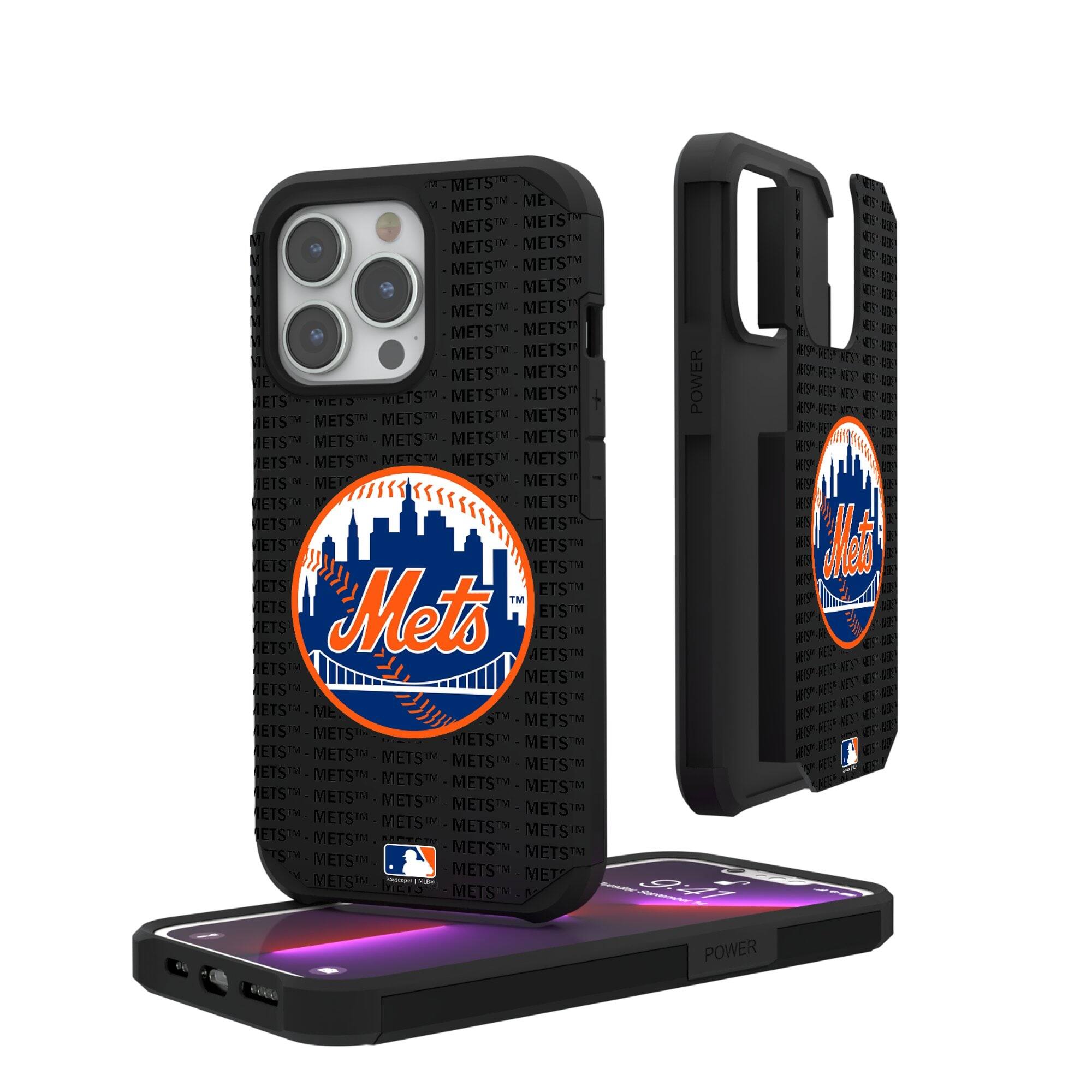 Keyscaper - MLB - New York Mets - iPhone Text Backdrop Rugged Case - 16 Pro Max - Multicolor price history on PriceWatchPro