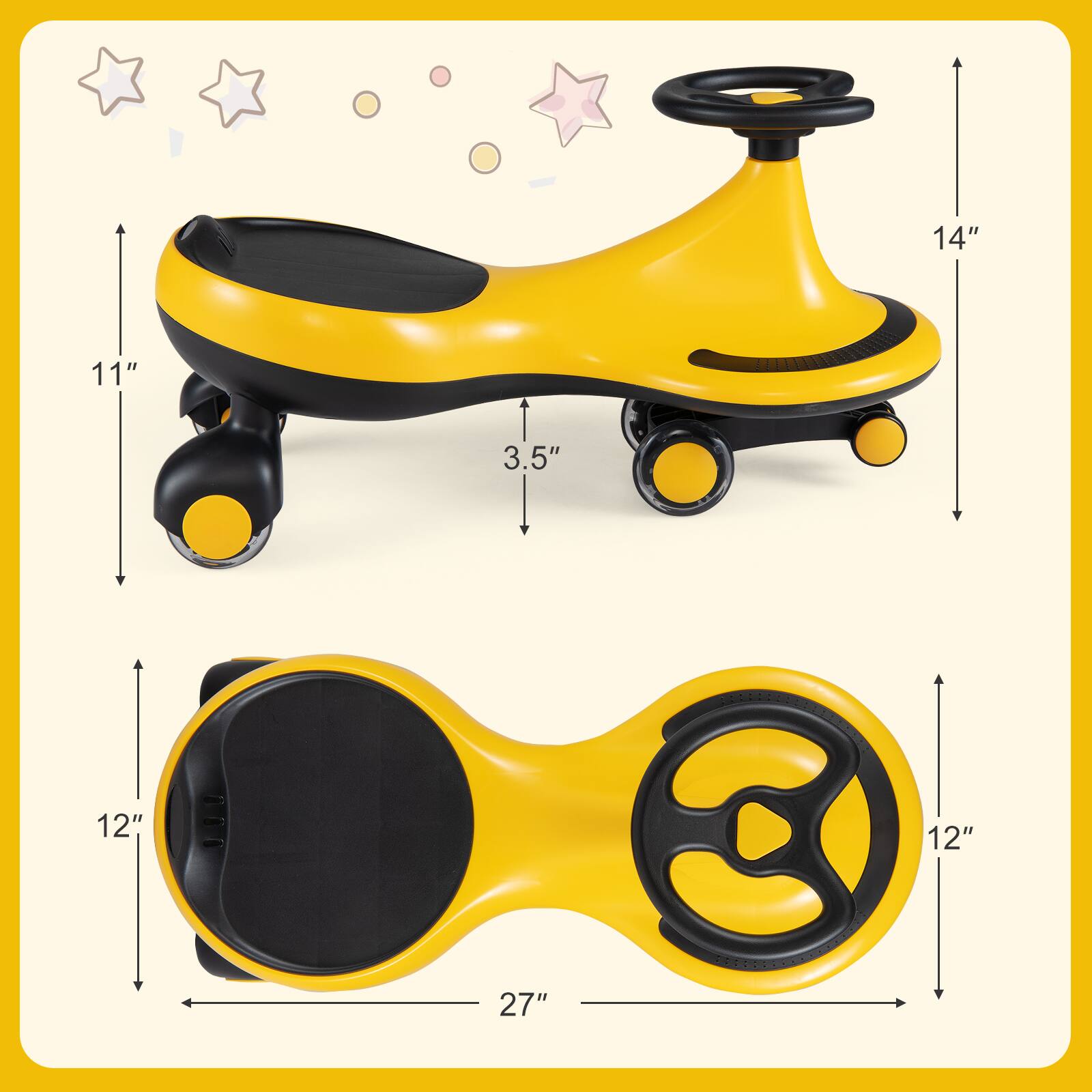 14" 11" 3.5" 12" 27" 12"