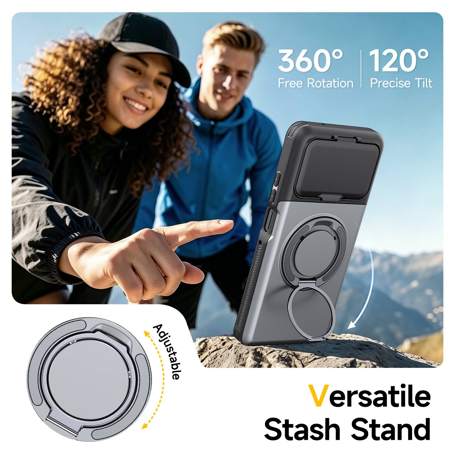 Dteck for Motorola G Power 5G 2026/2025 Rugged Case with Card Holder ...
