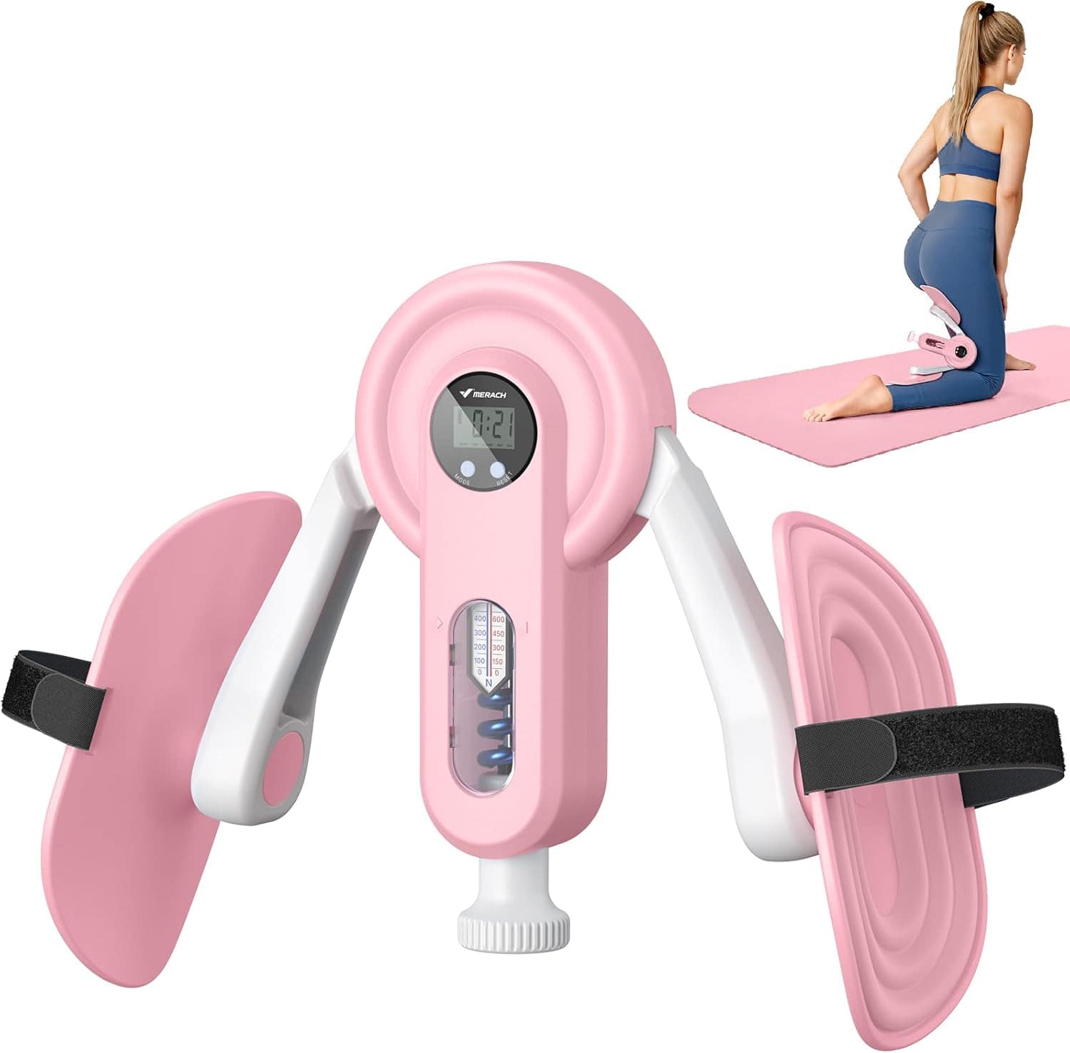 MERACH - Pelvic Floor Exercise Devices, Thigh Trainer for Women/Men, Inner Thigh & Hip Strengthener Kegel Exerciser - Pink price history on PriceWatchPro