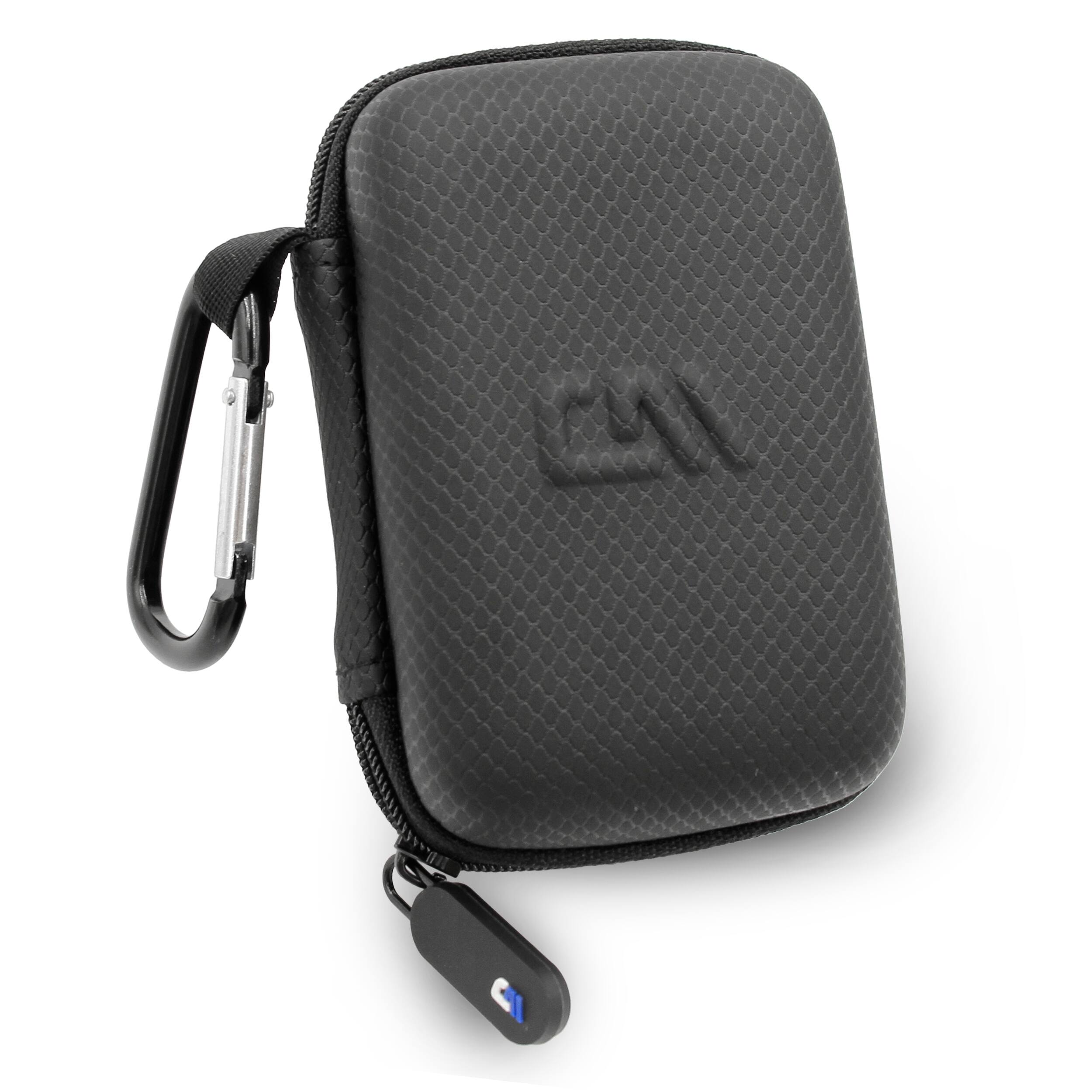 Alt View 1. CASEMATIX - Hard Travel Case for Ledger Stax Crypto Hardware Wallet & Ledger Flex with Carabiner, Black Case Only.