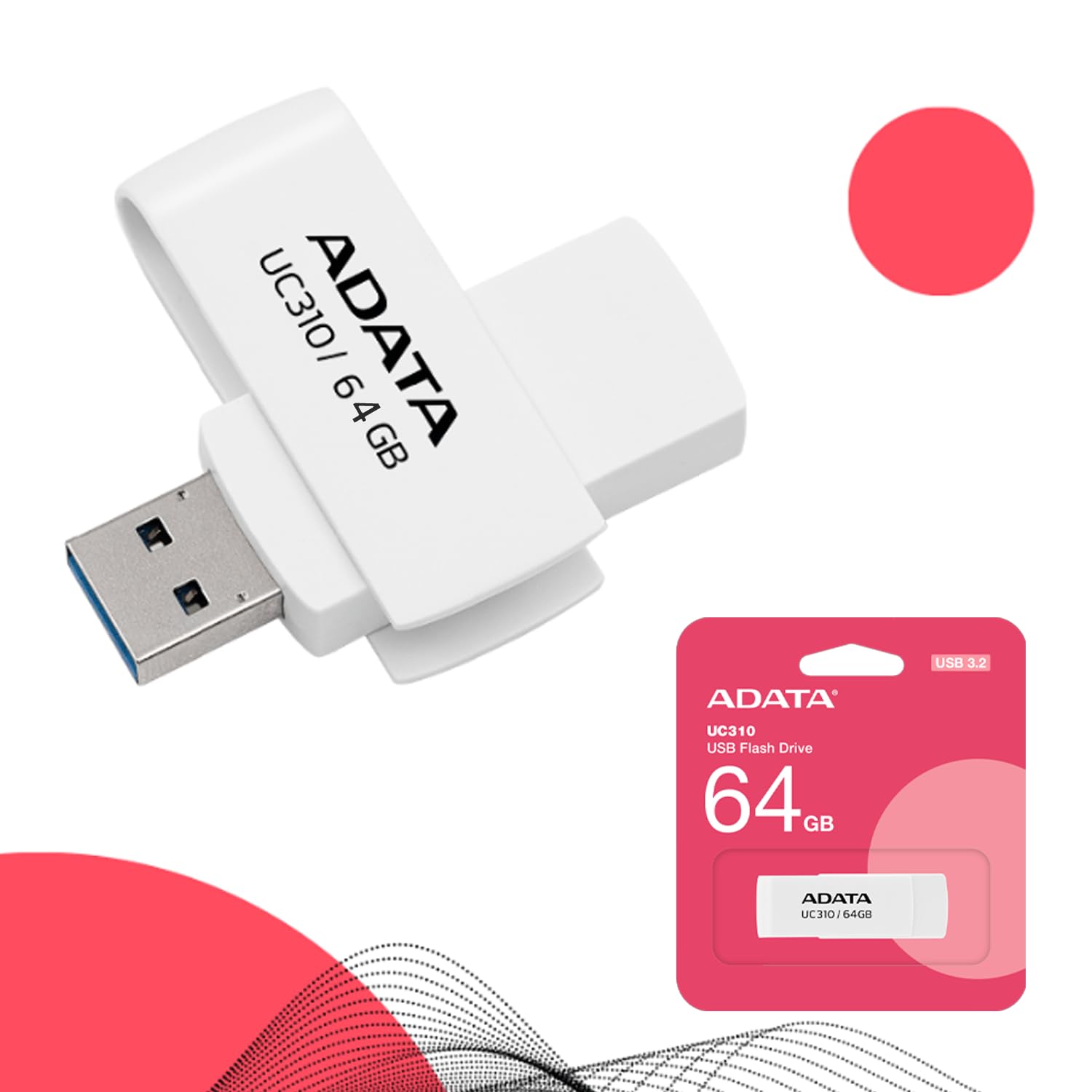 ADATA UC310 64GB USB 3.2 Flash Drive