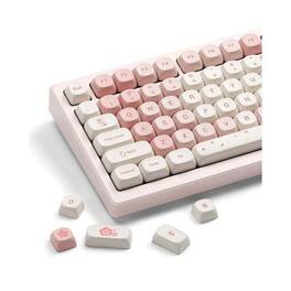 Reds Spade - Xvx Keycaps Cute Pbt Moa Profile Key Caps 60 65 75 100 Percent Dye sublimation Custom Set For 75 65 60 Me - Pink