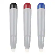 Front. Unique Bargains - 3pcs Touch Infrared Screen Pen Whiteboard Optical Stylus Pens Non-Slip for Education Electronic Whiteboard Presentations - Multicolor.