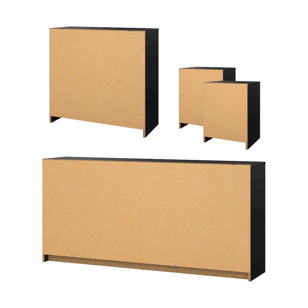 Alt View 1. Tvilum - 4-Piece Bedroom Set - Black.