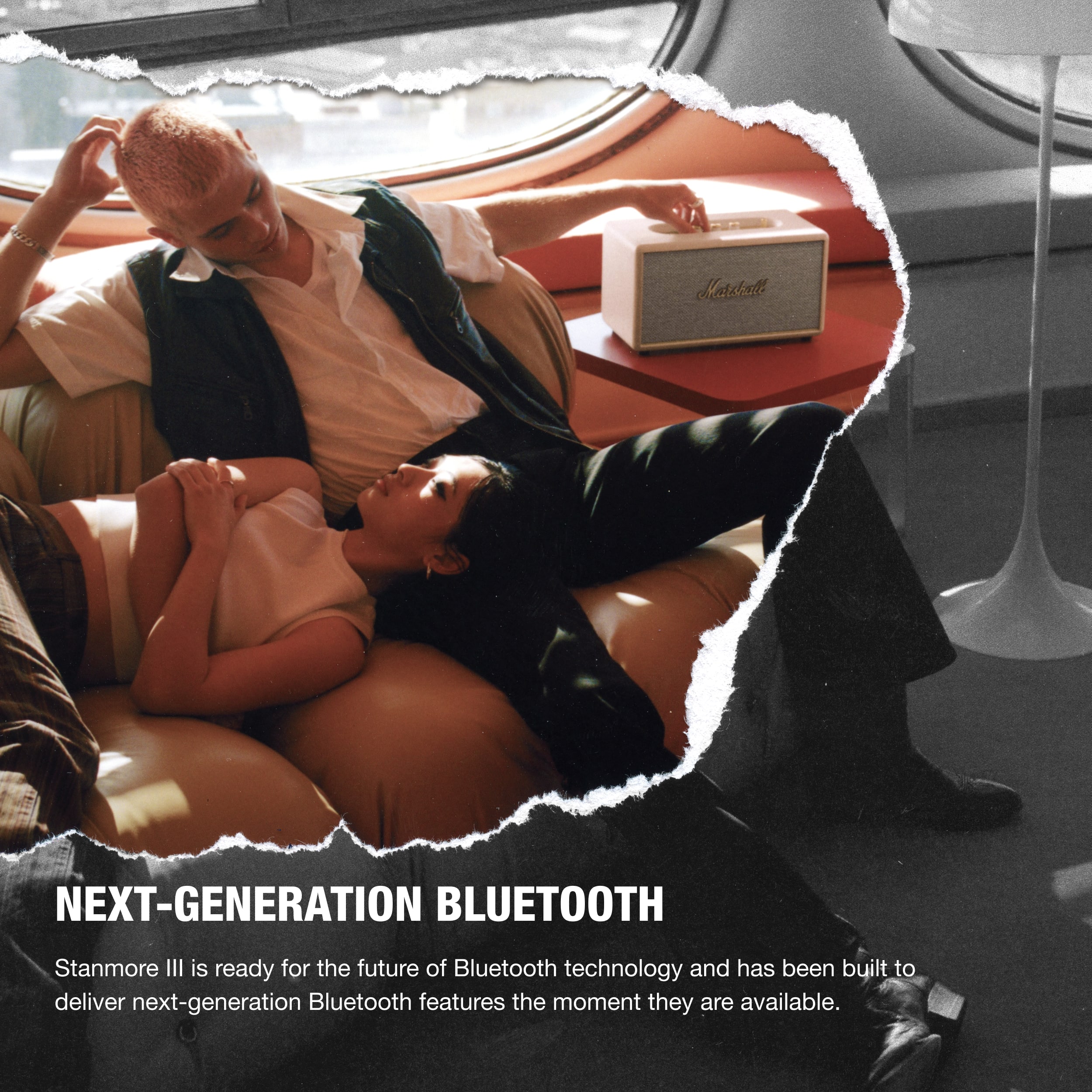 Marabale NEXT-GENERATION BLUETOOTH Stanmore III is ready for the future of Bluetooth technology and has been built to deliver next-generation Bluetooth features the moment they are available.