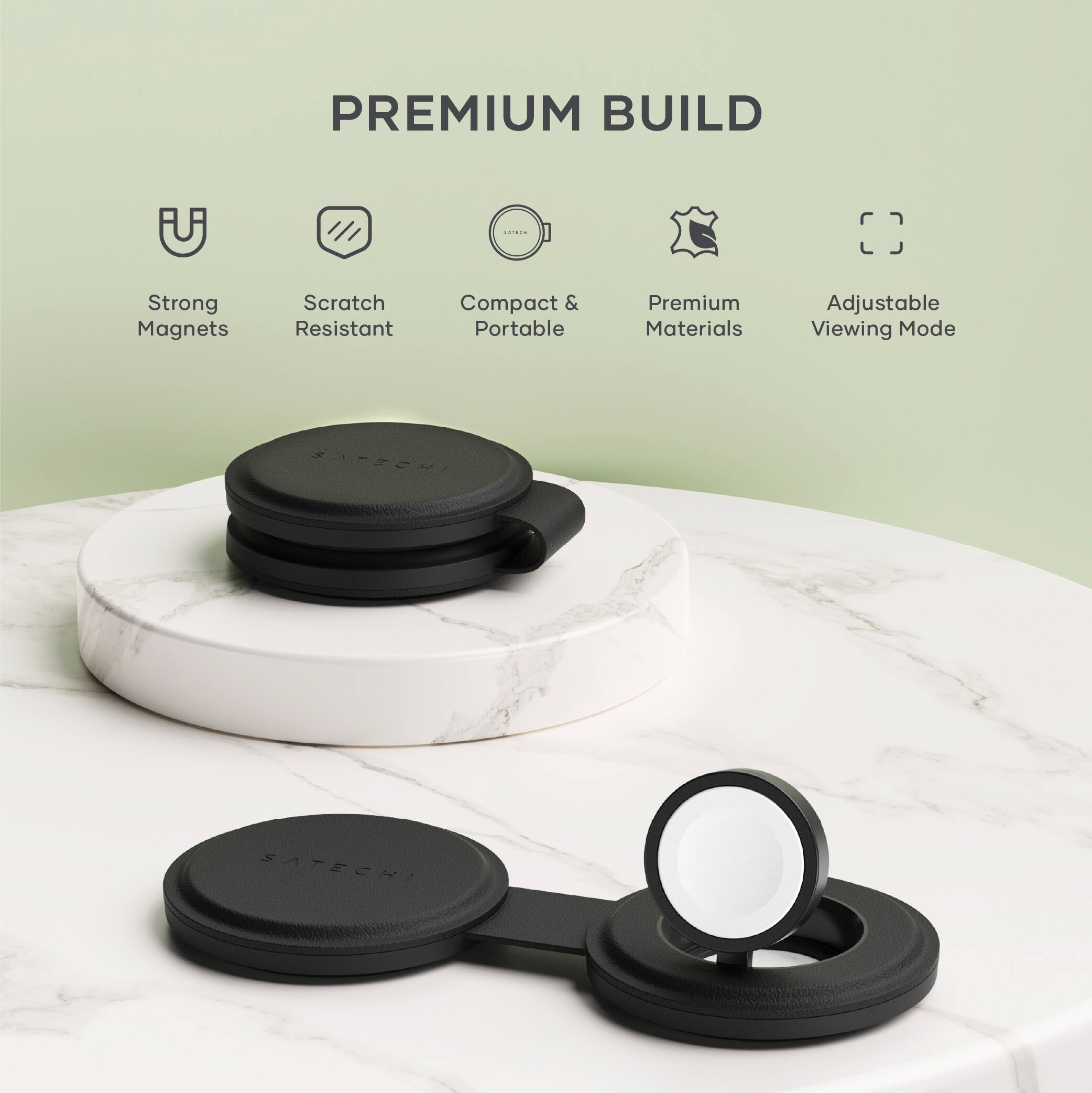 PREMIUM BUILD

- Strong Magnets
- Scratch Resistant
- Compact & Portable
- Premium Materials
- Adjustable Viewing Mode