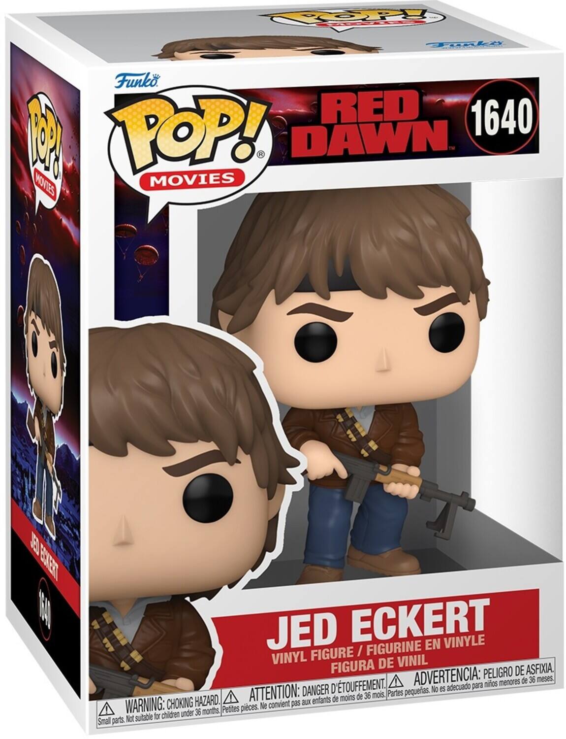 Funko POP! MOVIES RED 1640 M JED ECKERT VINYLE FIGURINE EN FIGURE / VINYL DE VINIL FIGURA PELIGRO DE ASFIXIA, D'TOUFFEMENT. ADVERTENCIA: nios menores de 36 meses. DANGER No es adecuado para ATTENTION: de 36 mois. Partes pequeas. HAZARD. enfants de moins WARNING: CHOKING CHOKING HAZARD. Small parts: Not sutable for children under 36 months, Petites pices. Ne convient pas aux