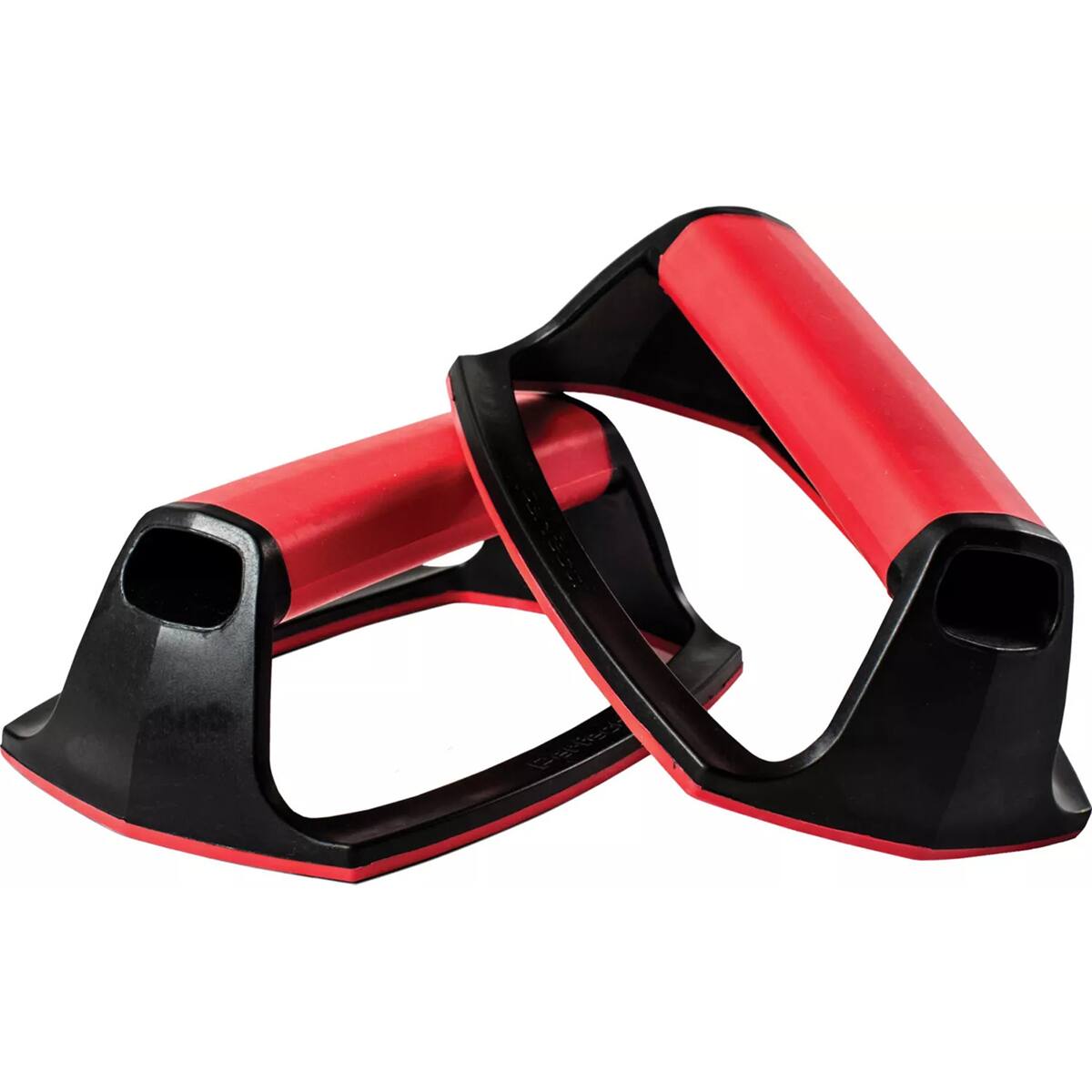 Alt View 1. Perfect Fitness - Easy Storage 360 Pushup Stands - Black/Red.