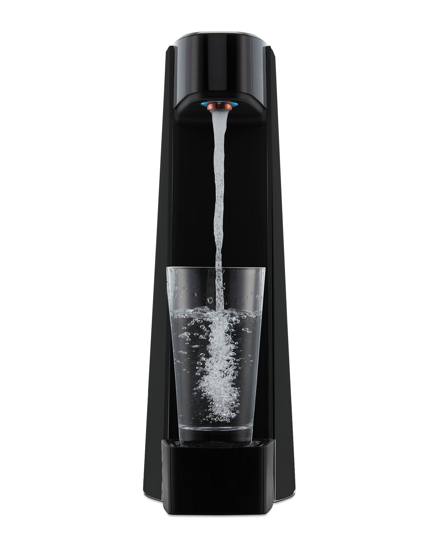 Alt View 2. Carbon8 - Carbon8 - One-Touch Sparkling Water Maker, Water Purifier and Mineralizer -16.7"- Black - Matte Black.