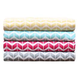 Gracie Mills - Hazel Vivid Printed Microfiber Sheet Set - Aqua