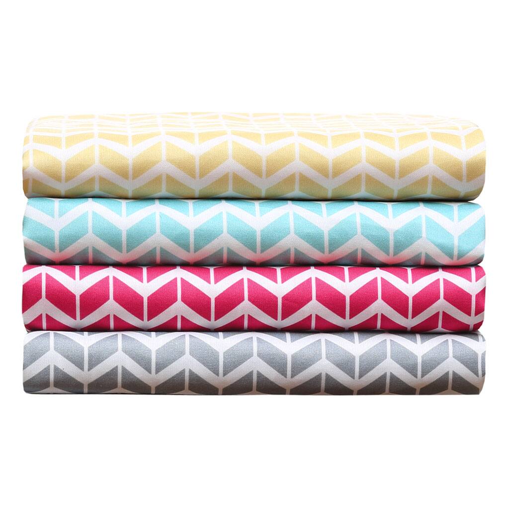 Front. Gracie Mills - Gracie Mills Hazel Vivid Printed Microfiber Sheet Set - Aqua.