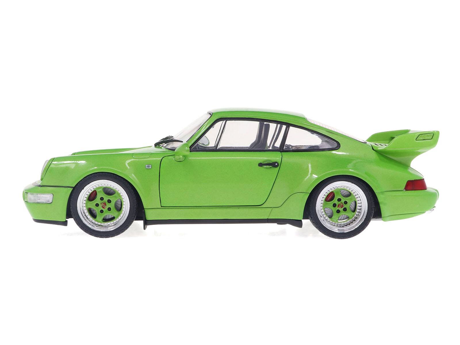 Alt View 2. Solido - 1990 Porsche 911 (964) Carrera RS "Streetfighter" Green Metallic 1/18 Diecast Model Car by Solido - Multicolor.
